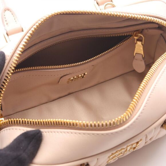 Miu Miu Matelasse Leather Handbag Pink - Picture 2 of 5